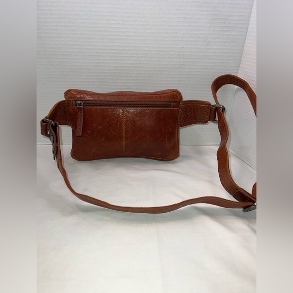 🔥🔥🔥 Spikes & Sparrow Genuine Leather Waist Belt Bag HANDS FREE Brandy New - Picture 4 of 14